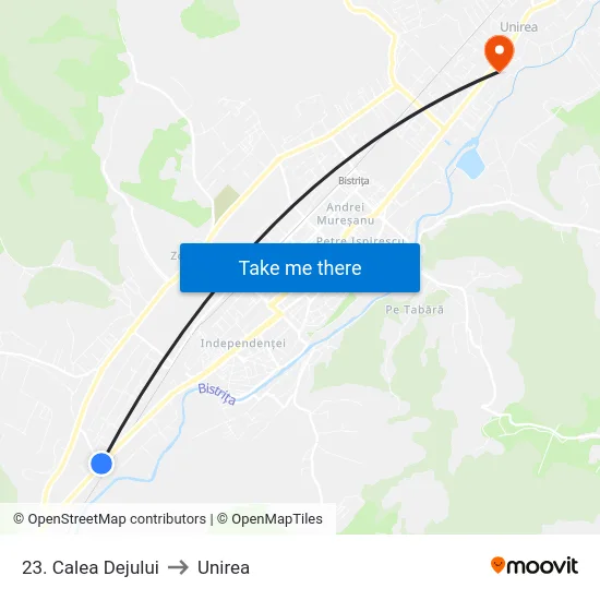 23. Calea Dejului to Unirea map