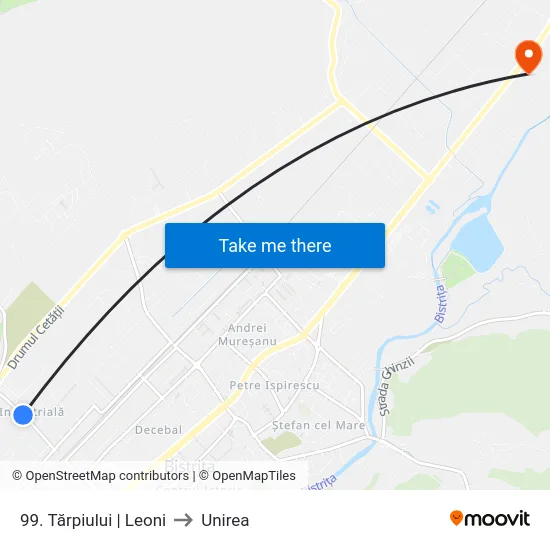 99. Tărpiului | Leoni to Unirea map