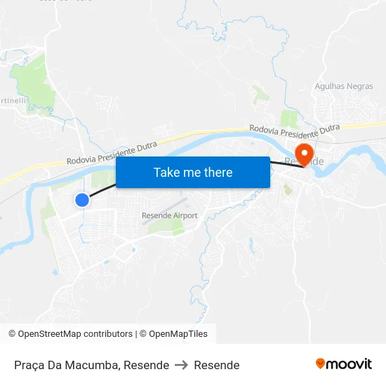 Praça Da Macumba, Resende to Resende map