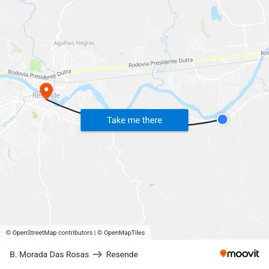 B. Morada Das Rosas, Resende to Resende map