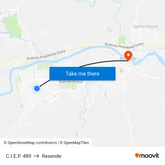 C.I.E.P. 489, Resende to Resende map