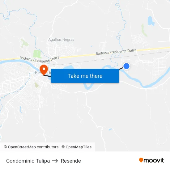Condomínio Tulipa - Pq. Minas Gerais, Resende to Resende map