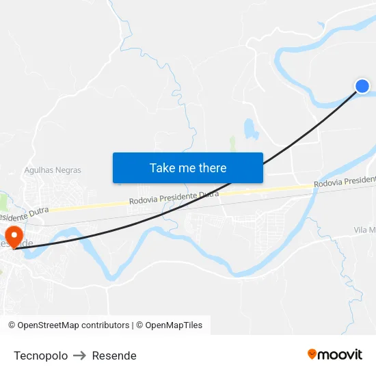 Tecnopolo - Man, Resende to Resende map
