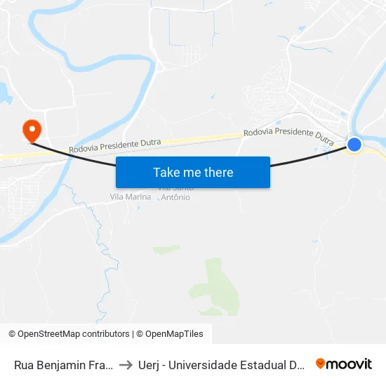 Rua Benjamin Franklin, 267 to Uerj - Universidade Estadual Do Rio De Janeiro map