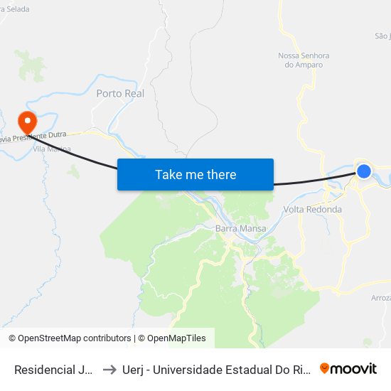 Residencial Jasmim to Uerj - Universidade Estadual Do Rio De Janeiro map