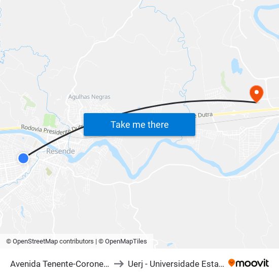 Avenida Tenente-Coronel Adalberto Mendes, 16 to Uerj - Universidade Estadual Do Rio De Janeiro map