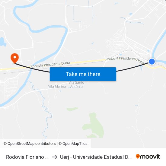 Rodovia Floriano Quatis, 59 to Uerj - Universidade Estadual Do Rio De Janeiro map