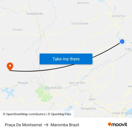 Praça De Montserrat, Levy Gasparian to Maromba Brazil map