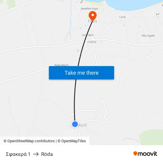 Sfakera 1 to Roda map