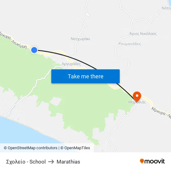 School to Marathias map