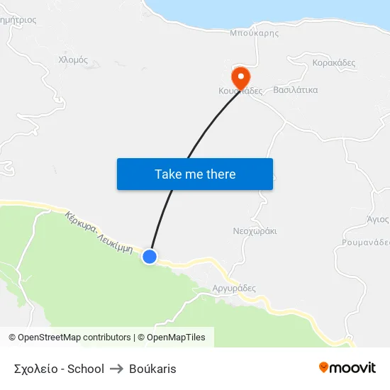 School to Boukaris map