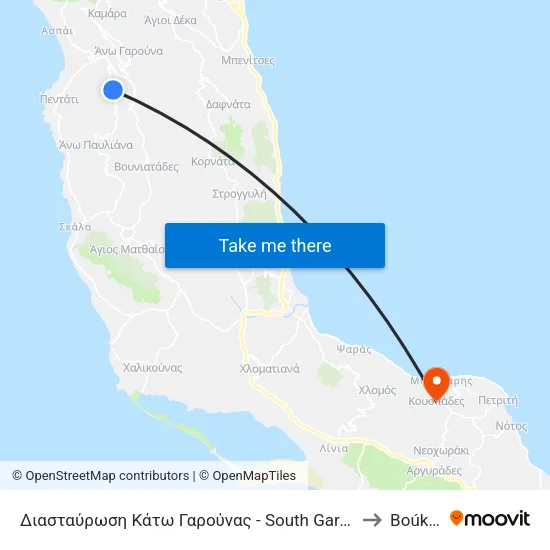 South Garouna Junction to Boukaris map