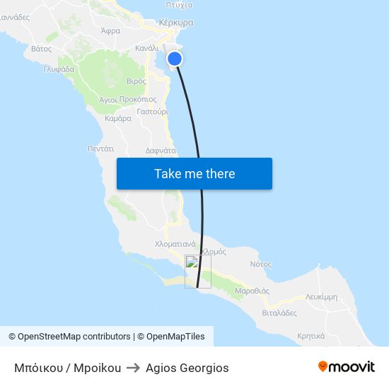 Μπόικου / Mpoikou to Agios Georgios map