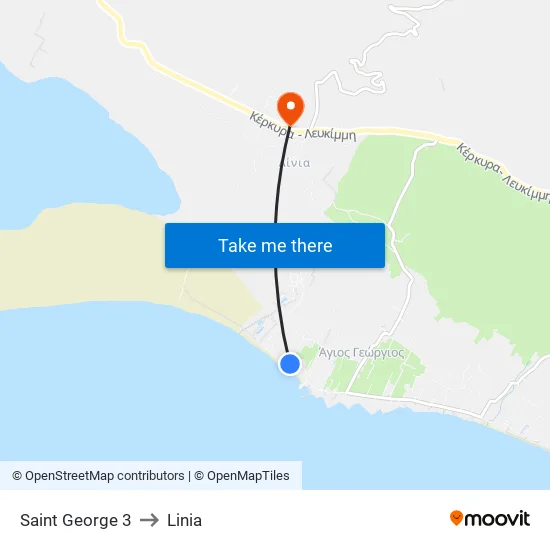 Saint George 3 to Linia map