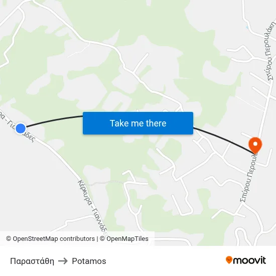 Παραστάθη to Potamos map