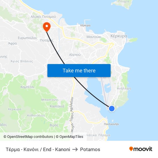 Τέρμα - Κανόνι / End - Kanoni to Potamos map
