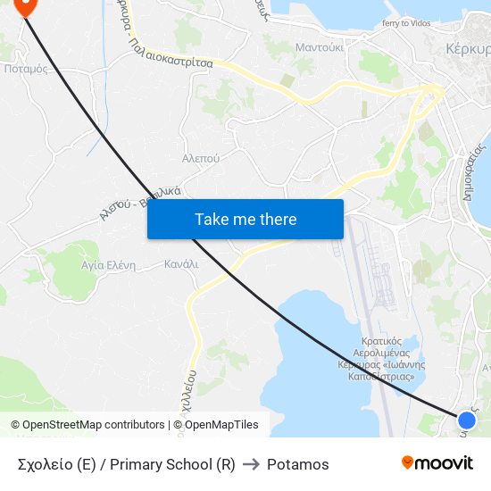 Σχολείο (E) / Primary School (R) to Potamos map