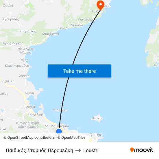 Παιδικός Σταθμός Περουλάκη to Loustri map