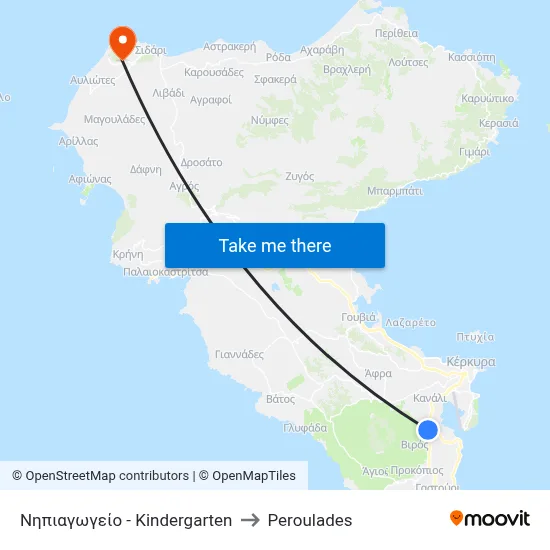 Νηπιαγωγείο - Kindergarten to Peroulades map