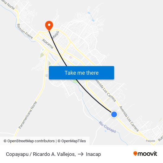 Copayapu / Ricardo A. Vallejos, to Inacap map