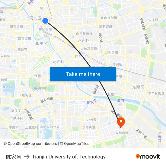 Chen Family Village to Tianjin University of Technology map