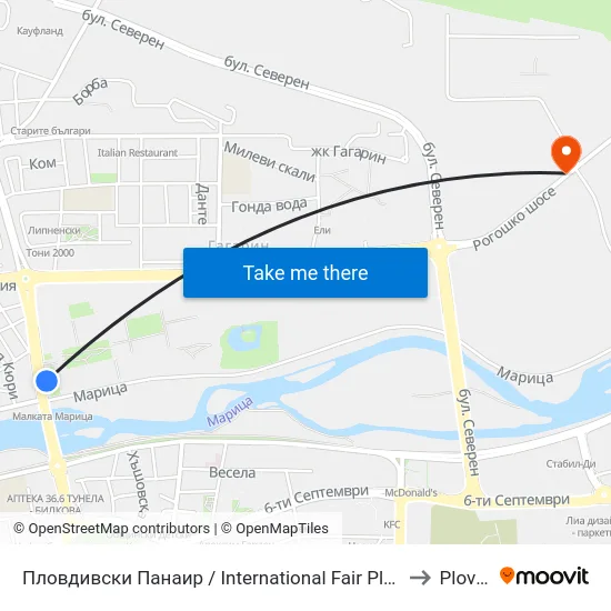 Пловдивски Панаир / International Fair Plovdiv (49) to Plovdiv map