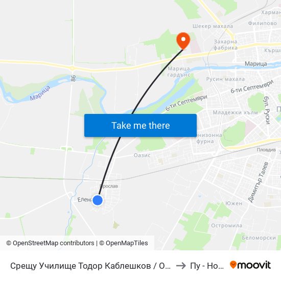 Срещу Училище Тодор Каблешков / Opposite Todor Kableshkov School (180) to Пу - Нова Сграда map