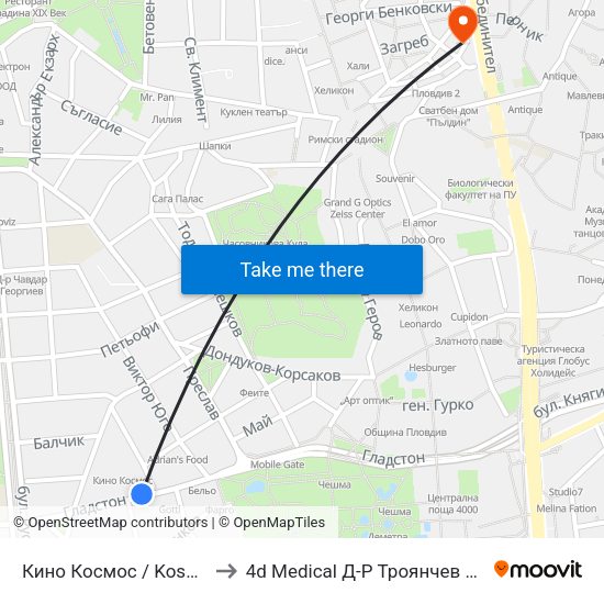 Кино Космос / Kosmos Cinema (263) to 4d Medical Д-Р Троянчев Фетална Морфология map