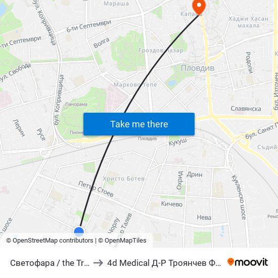 Светофара / the Traffic Light (37) to 4d Medical Д-Р Троянчев Фетална Морфология map