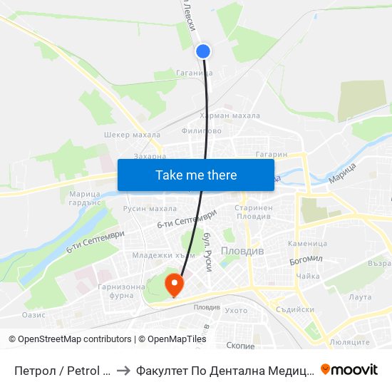 Петрол / Petrol (2) to Факултет По Дентална Медицина map