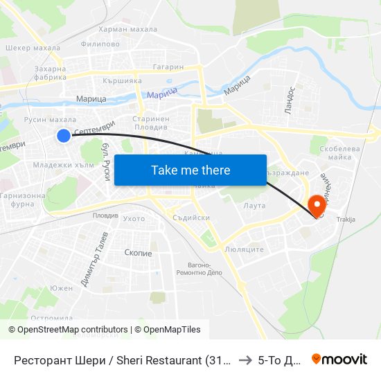 Ресторант Шери / Sheri Restaurant (312) to 5-То Дкц map