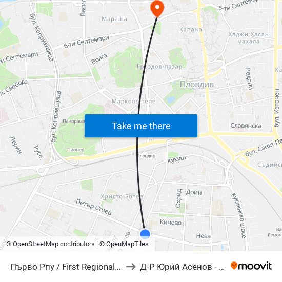 Първо Рпу / First Regional Police Department (60) to Д-Р Юрий Асенов - Пластичен Хирург map