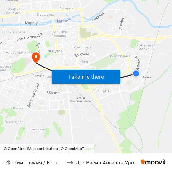 Форум Тракия / Forum Trakiya (78) to Д-Р Васил Ангелов Уролог Пловдив map