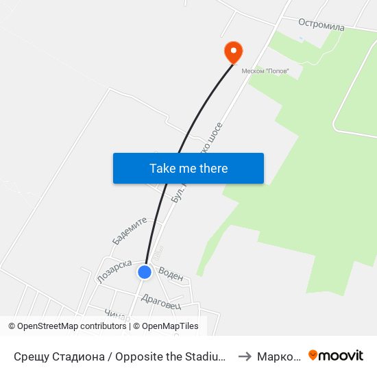 Срещу Стадиона / Opposite the Stadium (28) to Марково map