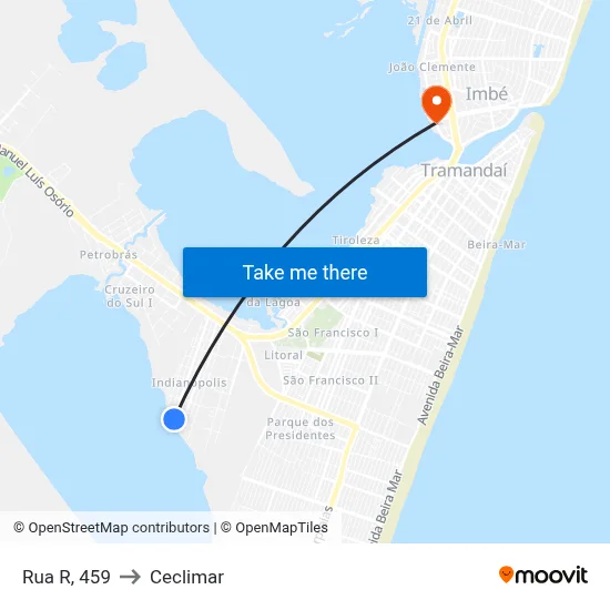Rua R, 459 to Ceclimar map