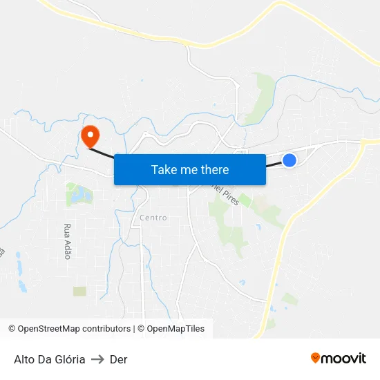 Alto Da Glória to Der map