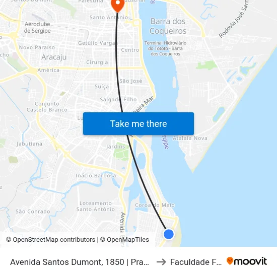 Avenida Santos Dumont, 1850 | Praça De Eventos to Faculdade Fanese map