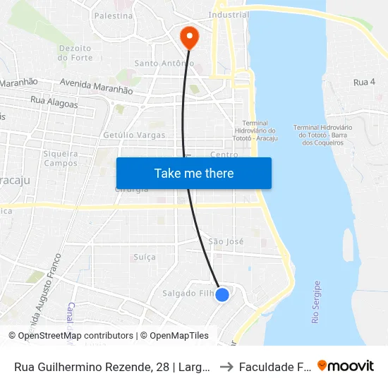 Rua Guilhermino Rezende, 28 | Largo Da Imprensa to Faculdade Fanese map