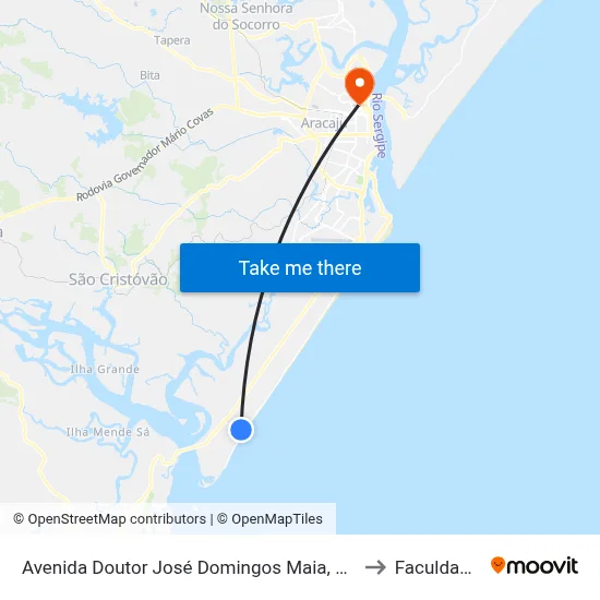 Avenida Doutor José Domingos Maia, 210 | Condomínio Portal Do Sol to Faculdade Fanese map