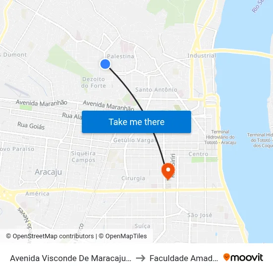 Avenida Visconde De Maracaju, 242 to Faculdade Amadeus map