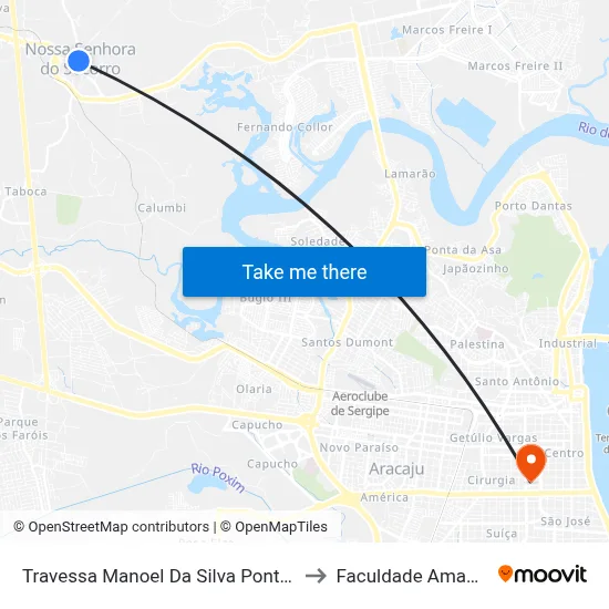 Travessa Manoel Da Silva Pontes, 60 to Faculdade Amadeus map