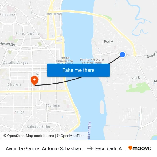 Avenida General Antônio Sebastião Basílio Pirro, 782 to Faculdade Amadeus map