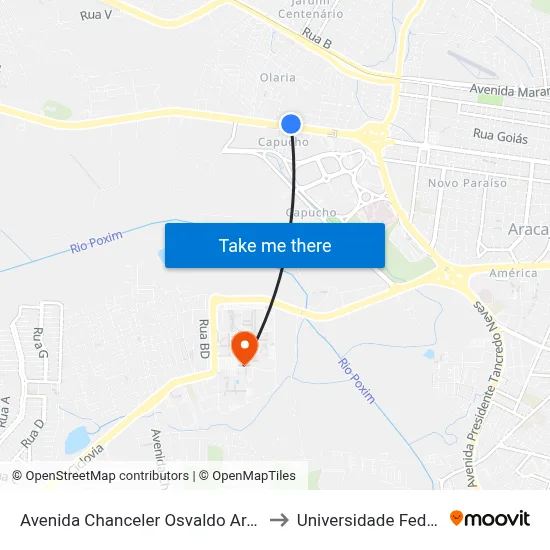 Avenida Chanceler Osvaldo Aranha, 130 | Coopertalse to Universidade Federal De Sergipe map
