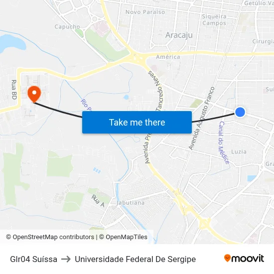 Glr04 Suíssa to Universidade Federal De Sergipe map