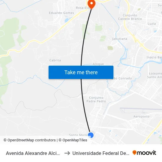 Avenida Alexandre Alcino, 3603 to Universidade Federal De Sergipe map