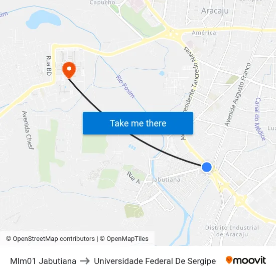 Mlm01 Jabutiana to Universidade Federal De Sergipe map
