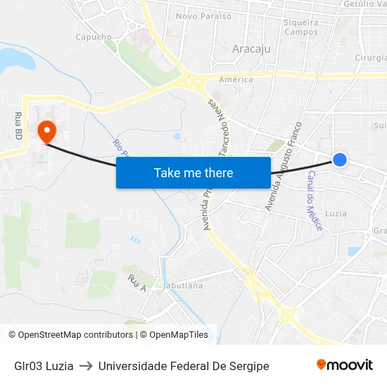 Glr03 Luzia to Universidade Federal De Sergipe map