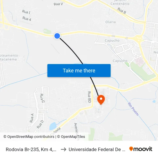 Rodovia Br-235, Km 4,7 Leste to Universidade Federal De Sergipe map