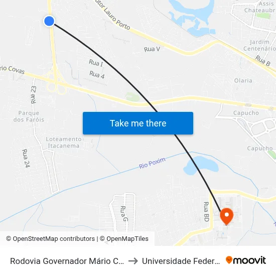 Rodovia Governador Mário Covas, Km 90,3 Sul to Universidade Federal De Sergipe map