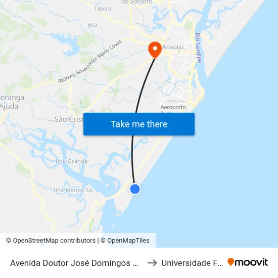 Avenida Doutor José Domingos Maia, 207 | Condomínio Portal Do Sol to Universidade Federal De Sergipe map